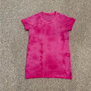 lululemon athletica Pink Marble Swiftly 2.0 Seamless Short Sleeve Tee